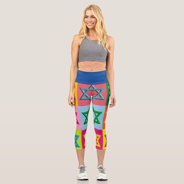 Maguen David Pop ARt Capri Leggings (Vorderseite)