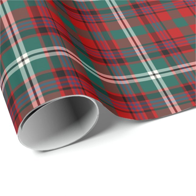 Maguire Clan Tartan Irish Kariert Pattern Geschenkpapier (Rolleneckpunkt)