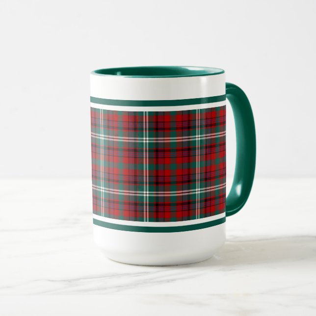 Maguire Tartan Muster Red Kariert Tasse (VorderseiteRechts)