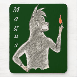 Magus (mit Namen) Mousepad