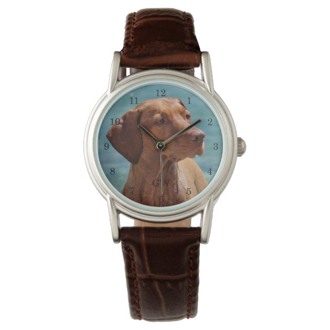 Magyar Vizsla Dog Armbanduhr (Vorderseite)