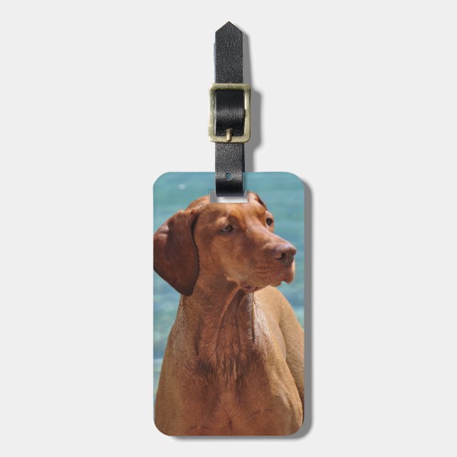 Magyar Vizsla Hund Gepäckanhänger (Vorderseite vertikal)
