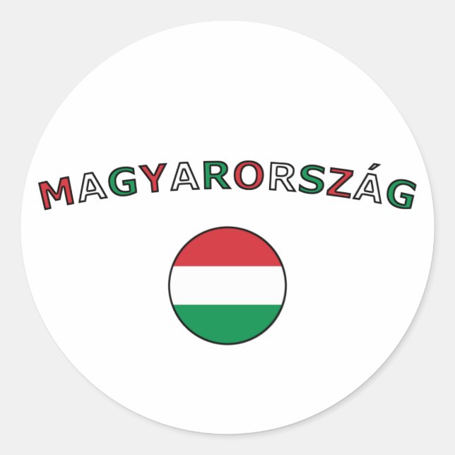 Magyarorszag Runder Aufkleber (Vorderseite)