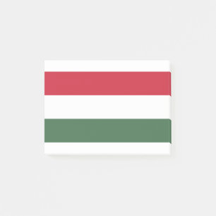 Magyarország - Ungarische Flagge Post-it Klebezettel