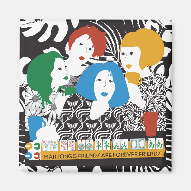 Mah Jong Friends Magnet (Vorne)