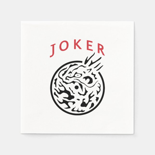 Mah Jong Joker Napkin Serviette (Vorderseite)