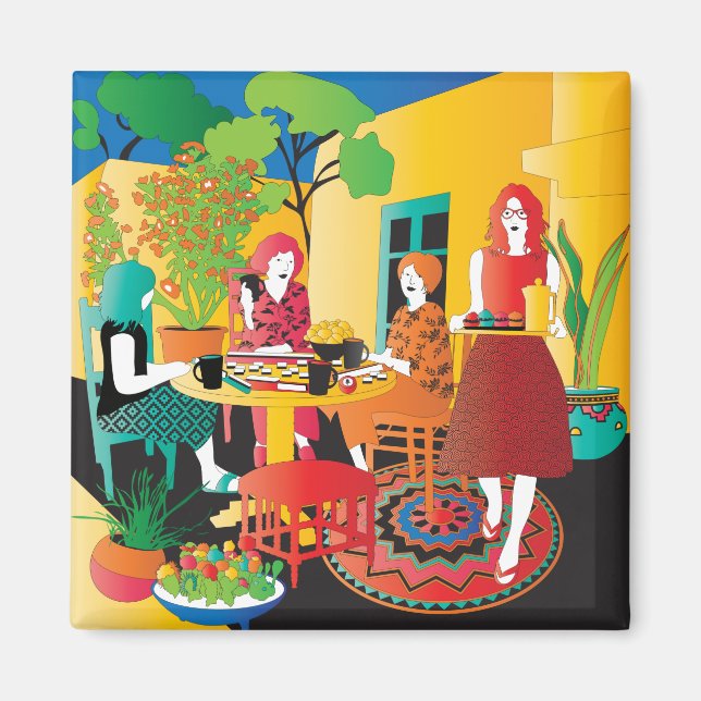 Mah Jongg Adobe Magnet (Vorne)