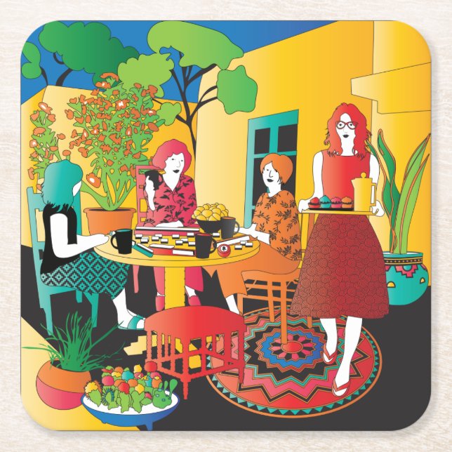 Mah Jongg Adobe Untersetzer (Vorderseite)