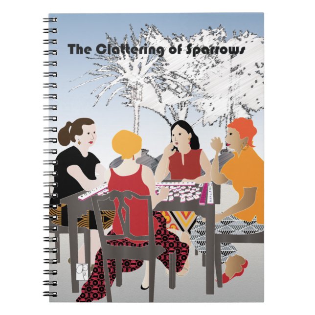 Mah Jongg Alfresco-Notebook Notizblock (Vorderseite)