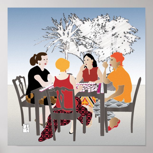 Mah Jongg Alfresco Poster (Vorne)