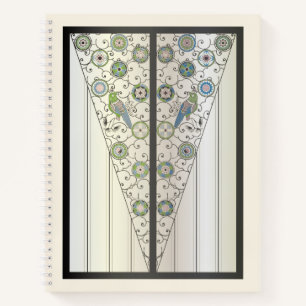 Mah Jongg Art Deco Notebook Notizbuch