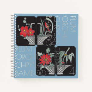 Mah Jongg Basket-Notebook Notizbuch