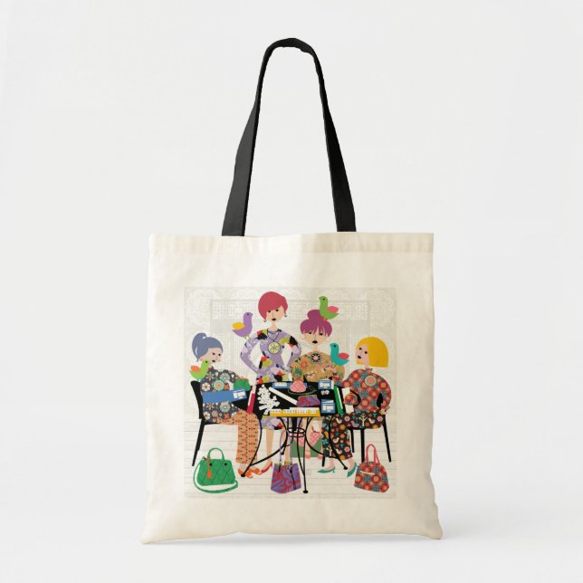 Mah Jongg Birds Tasche (Vorne)