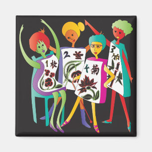 Mah Jongg Blume Dance Magnet
