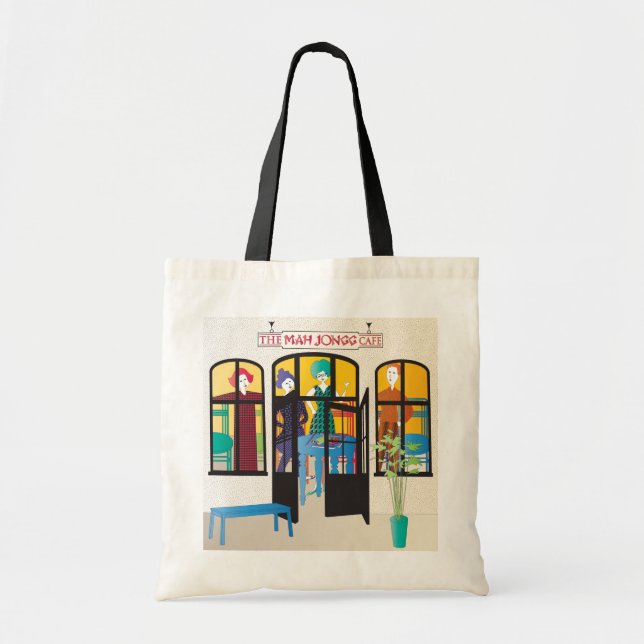 Mah Jongg Cafe Tragetasche (Vorne)