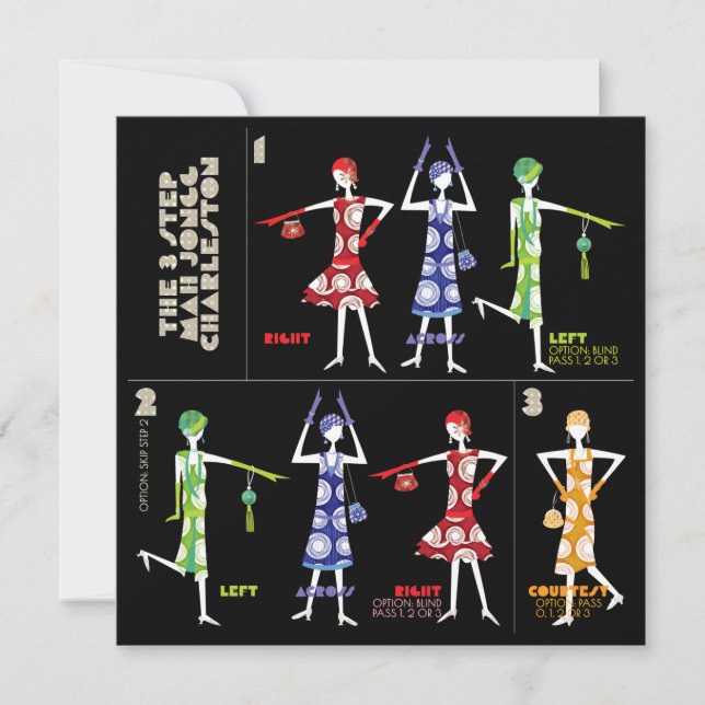 Mah Jongg Charleston Flat Card (Vorderseite)