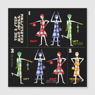 Mah Jongg Charleston Flat Magnet