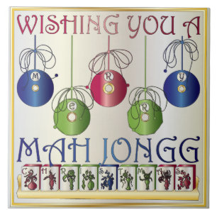Mah Jongg Christmas Bettors Fliese