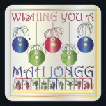 Mah Jongg Christmas Bettors Stickers<br><div class="desc">Feiern Sie die Weihnachtszeit mit diesen attraktiven Designs mit Bildern von Mah Jongg Fliesen: - Ornamente mit einem Punkt - Bettoren und Fliesen auf einem Rack - Vogel aus einer einzigen Bamplatte Verfügbar auf Leinensäcken,  Einladungen/Karten,  Geschenkboxen,  Schlüsselanhänger,  Magnete,  Quadrat Plakate,  Keramik Fliesen,  Plakate und vieles mehr.</div>