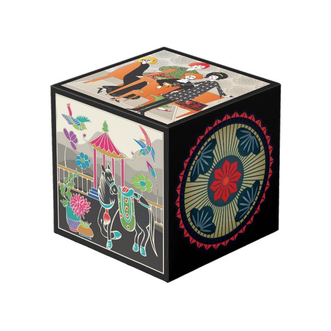 Mah Jongg Cube Würfel (Vorderseite Schrägansicht)