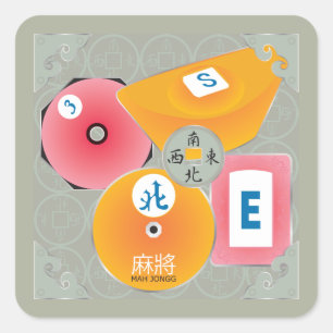 Mah Jongg Dealer Stickers