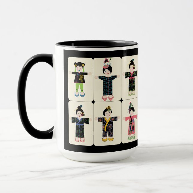 Mah Jongg Dolls Tasse (Links)