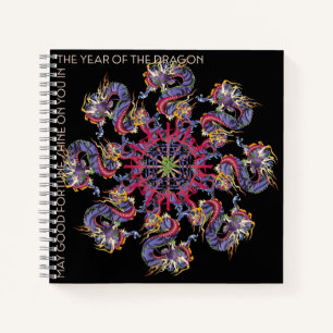 Mah Jongg Dragon Jahr-Notebook Notizbuch