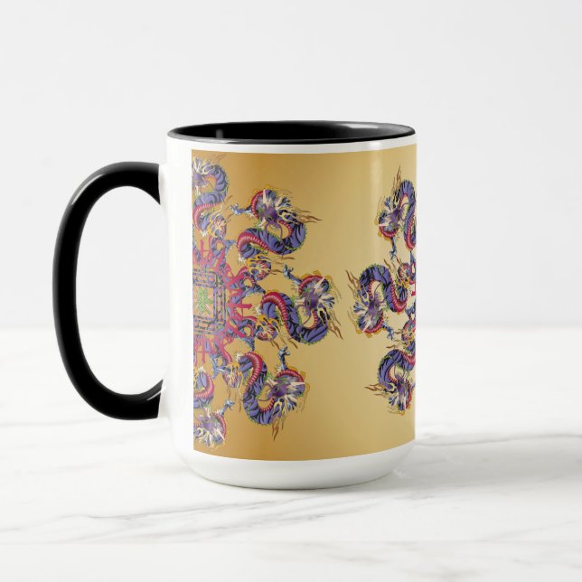 Mah Jongg Dragon Year Tasse (Links)