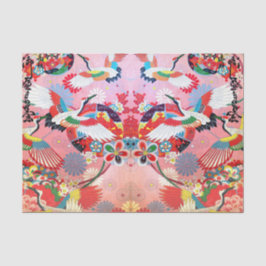 Mah Jongg Egrets im Paradies Seidenpapier