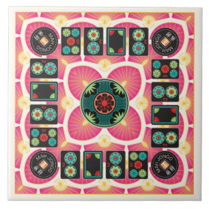 Mah Jongg Fan 2025 Keramik Tile Fliese