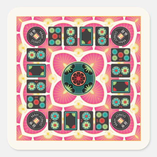 Mah Jongg Fan 2025 Stickers (Vorderseite)