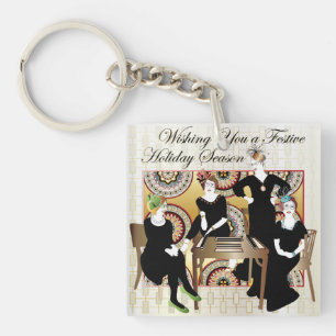 Mah Jongg Festive Schlüsselanhänger