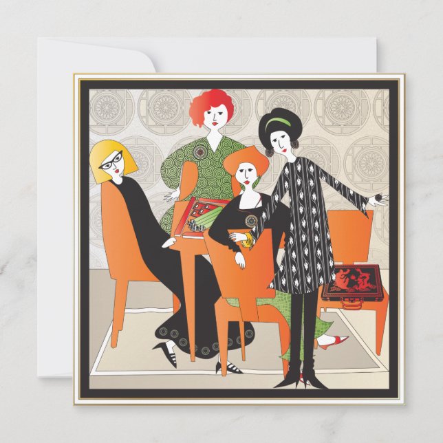 Mah Jongg Game Flat Card (Vorderseite)