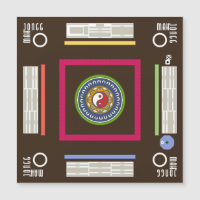 Mah Jongg Game Magnet Card