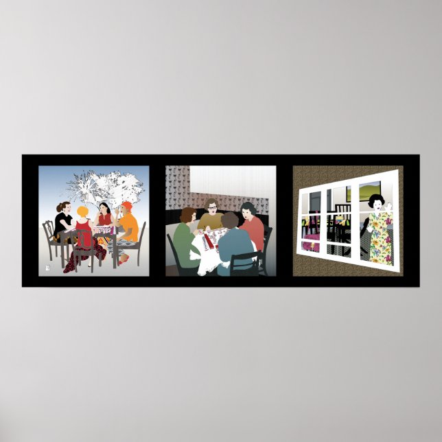 Mah Jongg Game Night Poster (Vorne)