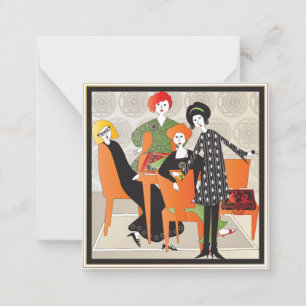 Mah Jongg Game Small Flat Card Mitteilungskarte