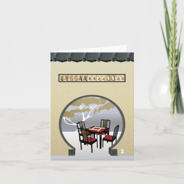 Mah Jongg Garden Card Karte (Vorderseite)