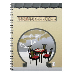Mah Jongg Garden Notebook Notizblock
