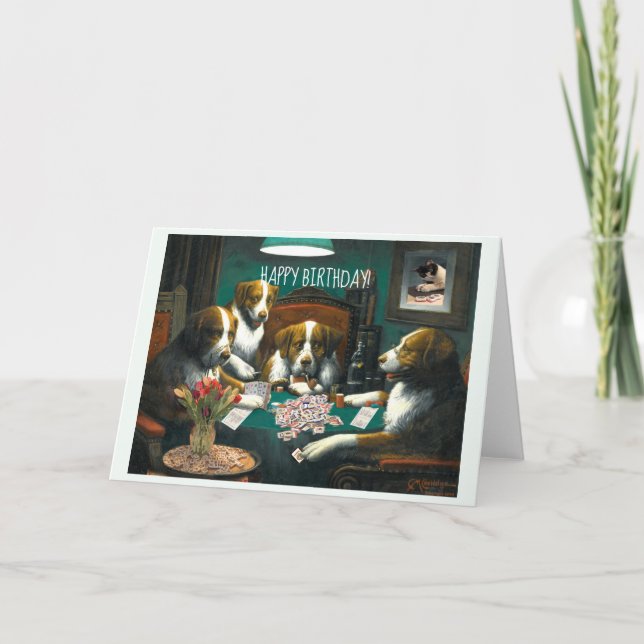 Mah Jongg Geburtstagskarten Hogs Karte (Vorderseite)