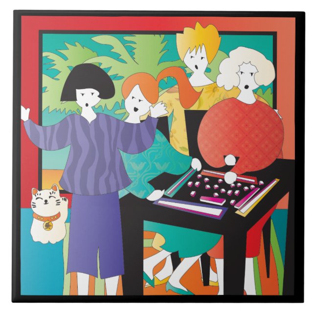 Mah Jongg Gewinner2 Fliese (Vorderseite)