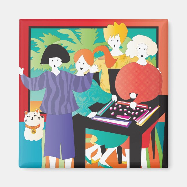 Mah Jongg Gewinner2 Magnet (Vorne)