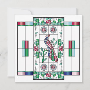 Mah Jongg Glass Birthday Flat Card Dankeskarte