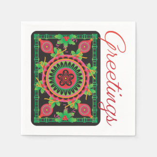 Mah Jongg Greetings Napkins Serviette