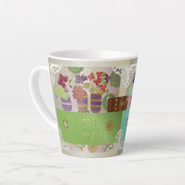 Mah-Jongg-Grüntablett-Tasse Milchtasse (Linke Ecke)