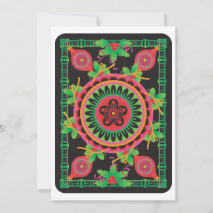 Mah Jongg-Grußkarte Flachkarte Feiertagskarte