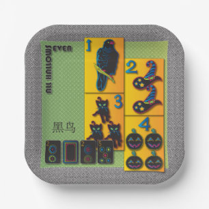Mah Jongg Halloween Paper Tellers Pappteller
