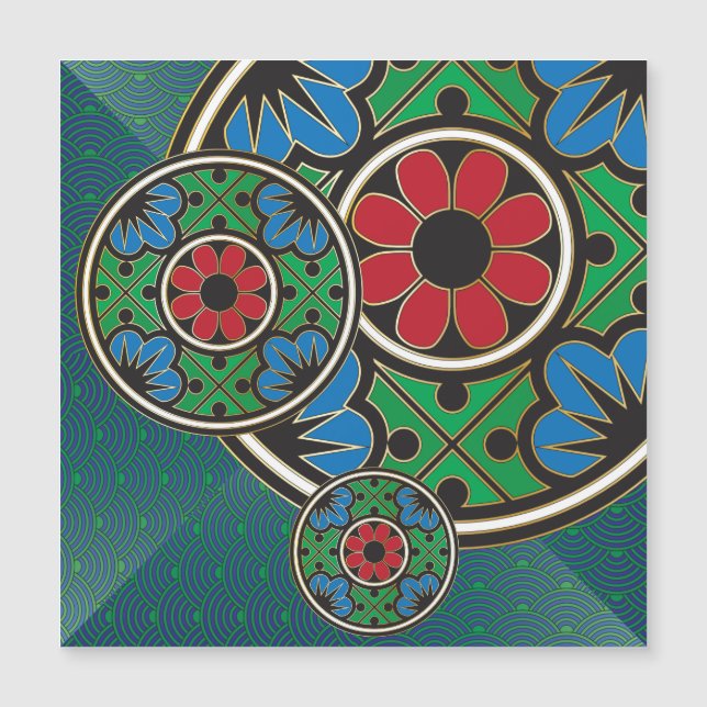 Mah Jongg Holiday Magnet Card (Vorderseite)