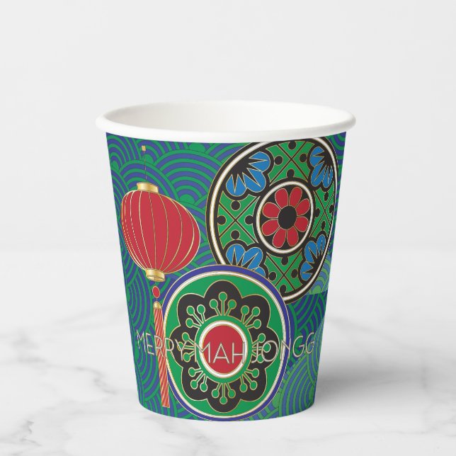 Mah Jongg Holiday Paper Cup Pappbecher (Vorderseite)