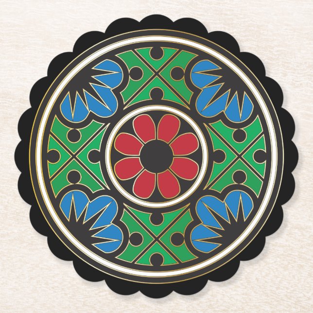 Mah Jongg Holiday Untersetzer (Vorderseite)