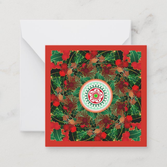 Mah Jongg Holly Small Card Mitteilungskarte (Vorderseite)